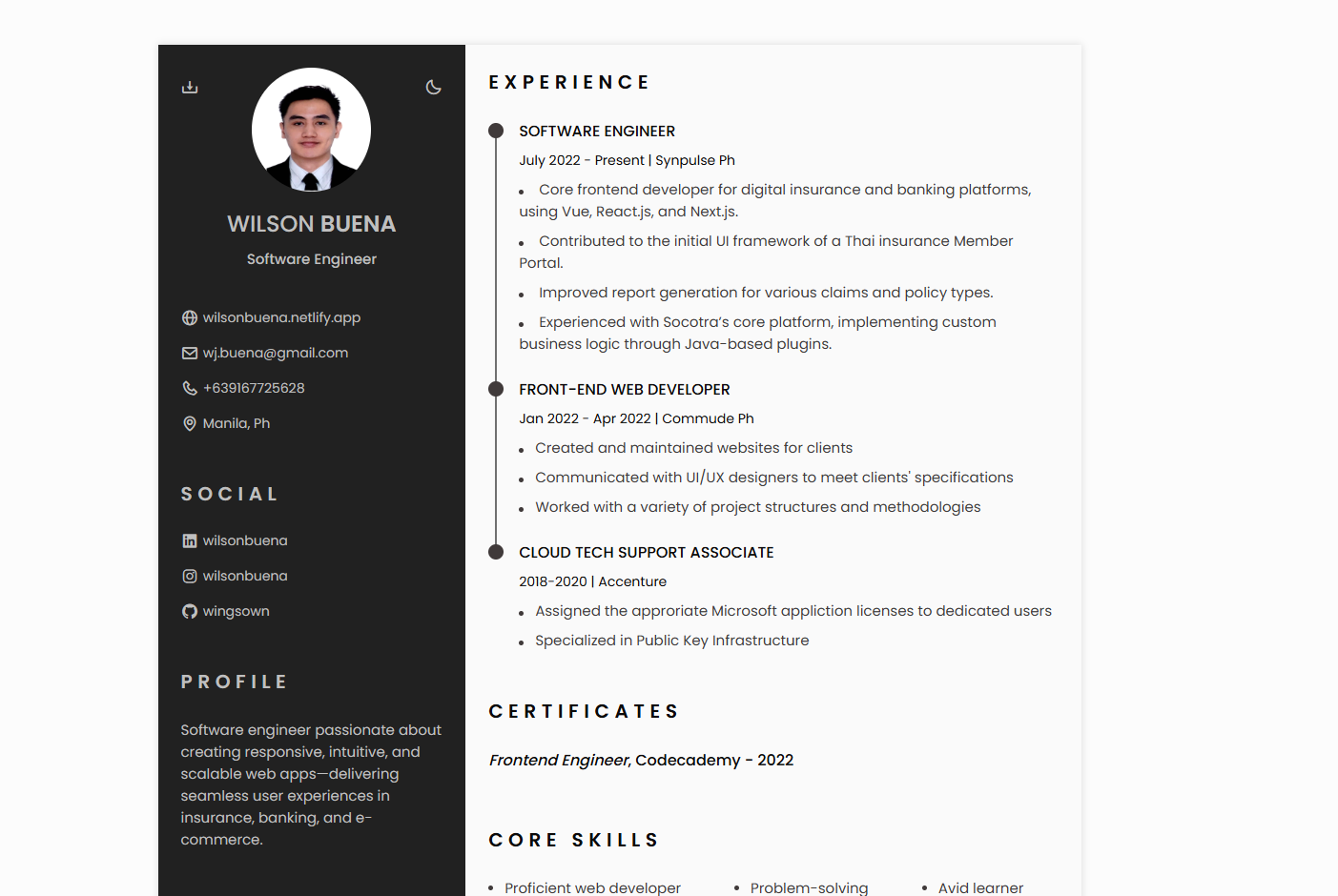 Responsive Resume